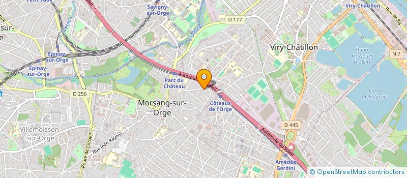 localisation de l'entreprise LES VILLAS DES 2 VALLEES  MORSANG-SUR-ORGE