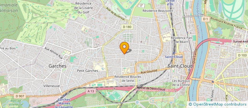 localisation de l'entreprise LES VILLAS DES TENNEROLLES à SAINT-CLOUD