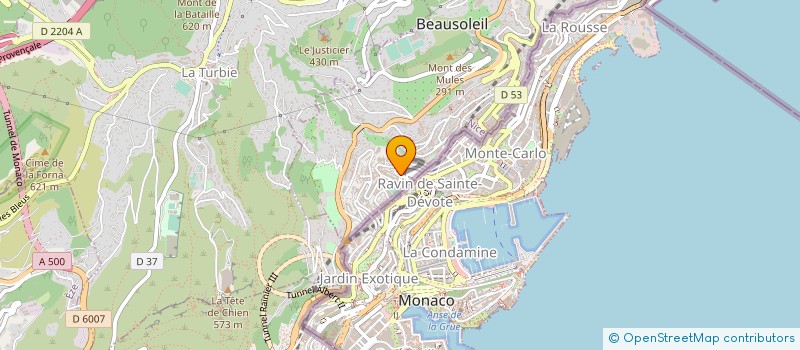 localisation de l'entreprise LES VILLAS DU BELVEDERE à BEAUSOLEIL