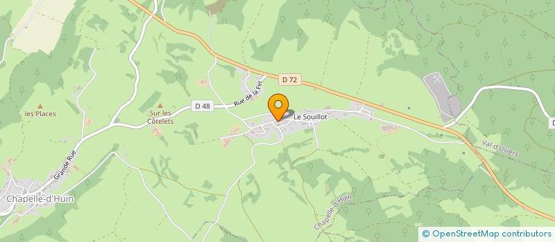 localisation de l'entreprise LES VILLAS DU CHALET  CHAPELLE-D'HUIN