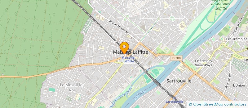 localisation de l'entreprise LES VILLAS DU CHATEAU à MAISONS-LAFFITTE