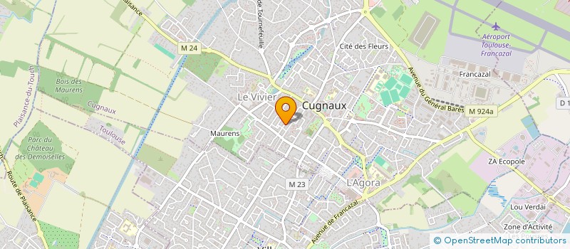 localisation de l'entreprise LES VILLAS DU JASMIN à VILLENEUVE TOLOSANE