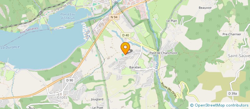 localisation de l'entreprise LES VILLAS DU LAC  BARATIER