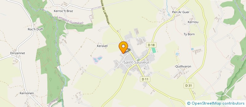 localisation de l'entreprise LES VILLAS DU LEON  SAINT-SAUVEUR