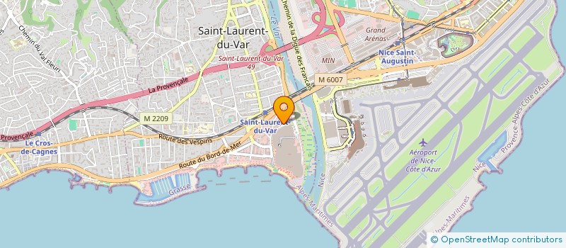 localisation de l'entreprise LES VILLAS DU VERGER à SAINT LAURENT DU VAR