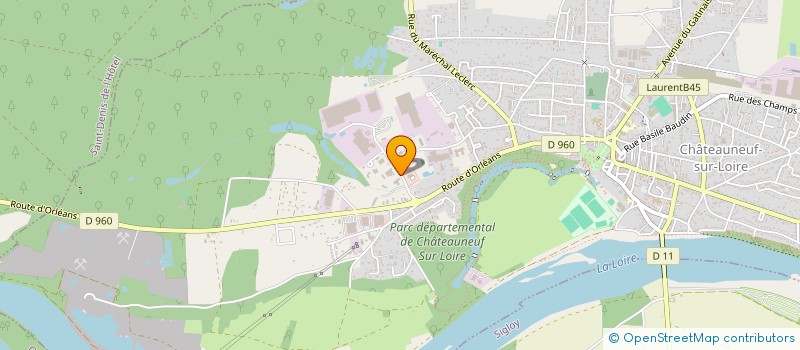 localisation de l'entreprise LES VILLAS FLEURIES à CHATEAUNEUF-SUR-LOIRE