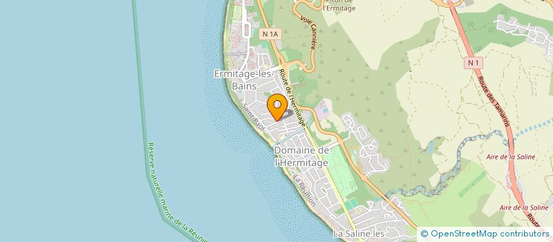 localisation de l'entreprise LES VILLAS LASSON SARL à SAINT-PAUL