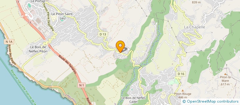 localisation de l'entreprise LES VILLAS LONGANIS  SAINT-LEU