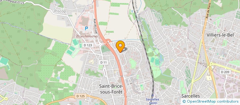 localisation de l'entreprise LES VILLAS MARAINVAL  SAINT-BRICE-SOUS-FORET