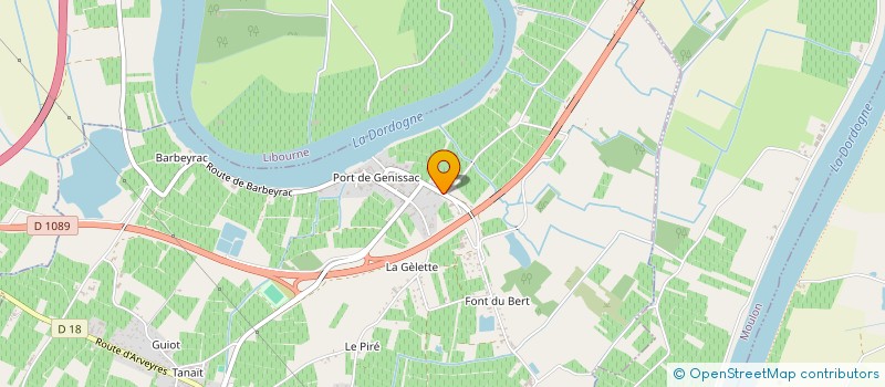 localisation de l'entreprise LES VILLAS MARGUERITE  GENISSAC