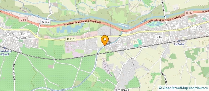 localisation de l'entreprise LES VILLAS MEDITERRANEENNES SARL  SAINT-FELIU-D'AVALL