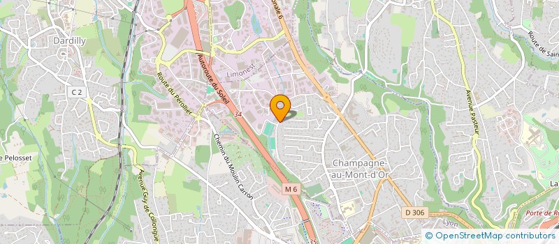 localisation de l'entreprise LES VILLAS OZON à CHAMPAGNE-AU-MONT-D'OR