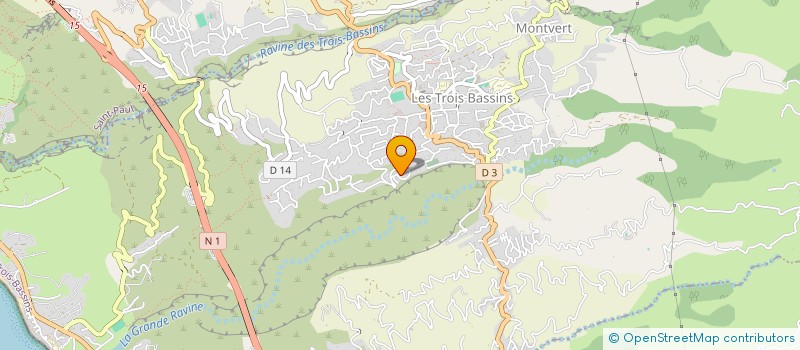 localisation de l'entreprise LES VILLAS PAYA  LES TROIS-BASSINS