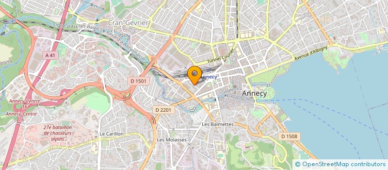 localisation de l'entreprise LES VILLAS PREFERENCE à ANNECY