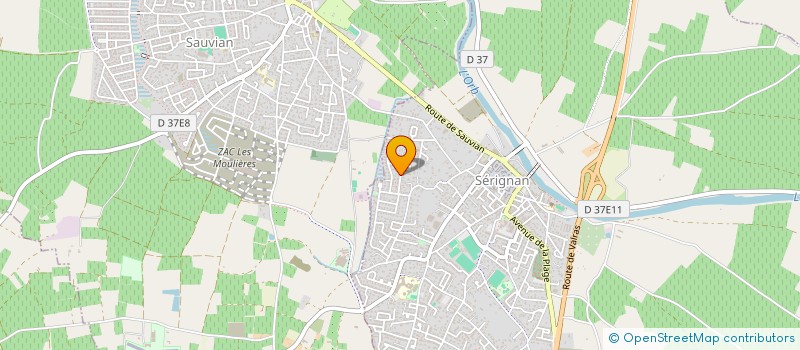 localisation de l'entreprise LES VILLAS PRO CONSTRUCTIONS à SERIGNAN