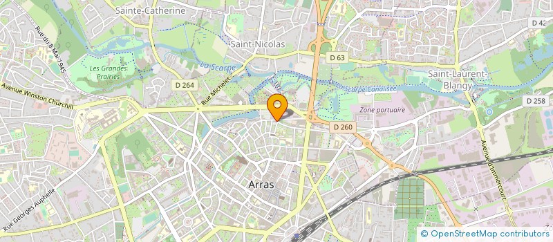 localisation de l'entreprise LES VILLAS ST GERY à ARRAS