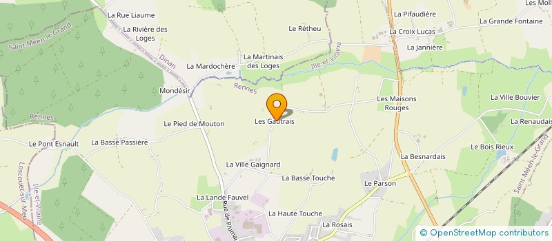 localisation de l'entreprise LES VILLES à GAEL