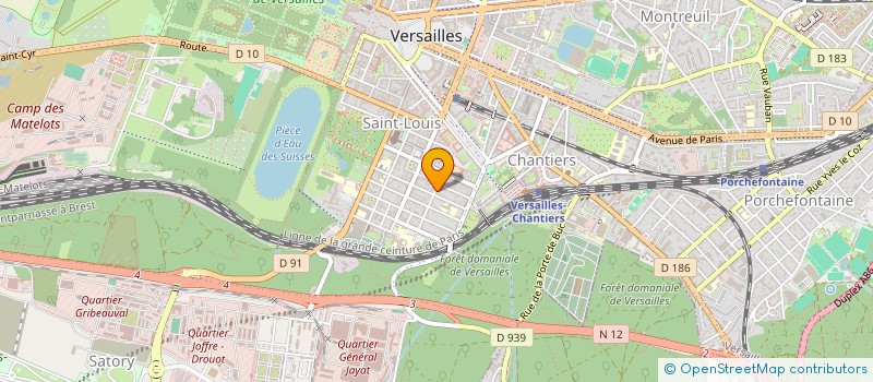 localisation de l'entreprise LES VILLETTES à VERSAILLES