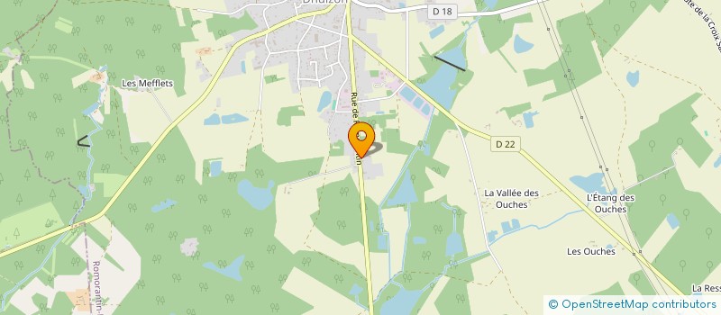 localisation de l'entreprise LES VILLIERS  DHUIZON