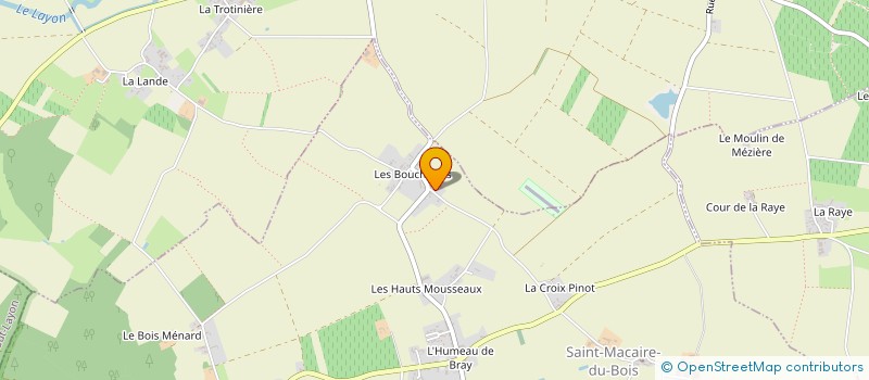 localisation de l'entreprise LES VINAIGRES DE L'ANJOU à SAINT-MACAIRE-DU-BOIS