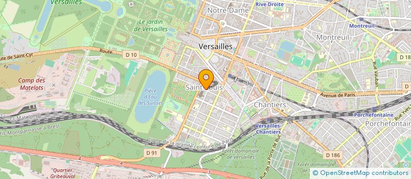 localisation de l'entreprise LES VINAMBULES à VERSAILLES