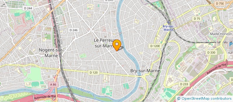 localisation de l'entreprise LES VINGT CHAPEAUX à LE PERREUX-SUR-MARNE
