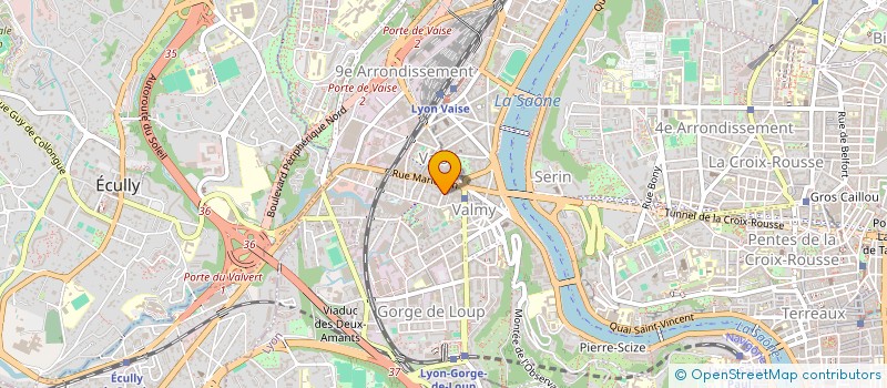 localisation de l'entreprise LES VINGT-TROIS  LYON