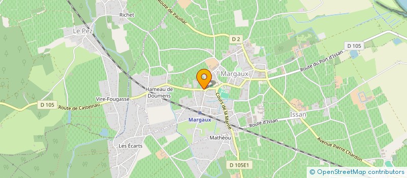 localisation de l'entreprise LES VINS D HERMINA  MARGAUX-CANTENAC