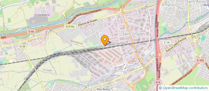 localisation de l'entreprise LES VINS D'ICI  PERPIGNAN