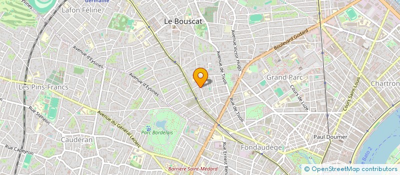 localisation de l'entreprise LES VINS DE BONG SASU à LE BOUSCAT