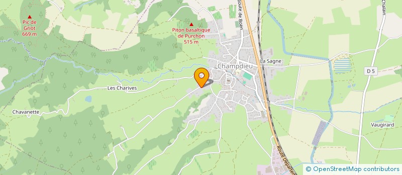 localisation de l'entreprise LES VINS DE LA MADONE  CHAMPDIEU