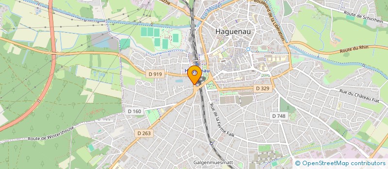 localisation de l'entreprise LES VINS DE LA TOUR à HAGUENAU