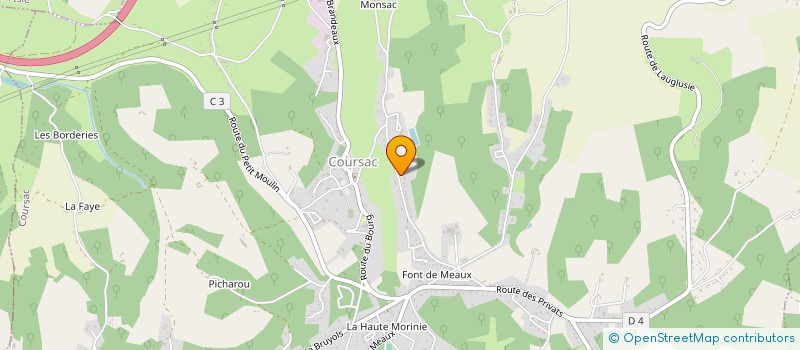 localisation de l'entreprise LES VINS DE MARCHIVE  COURSAC