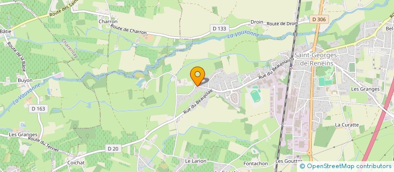 localisation de l'entreprise LES VINS DE MATHILDE  SAINT-GEORGES-DE-RENEINS