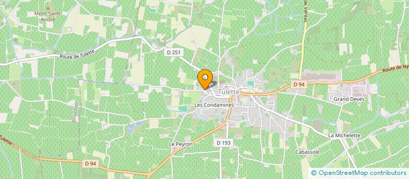 localisation de l'entreprise LES VINS DE PHILIPPE  TULETTE