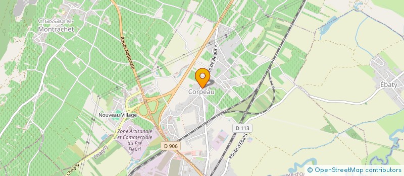 localisation de l'entreprise LES VINS DU CLAIR OBSCUR  CORPEAU