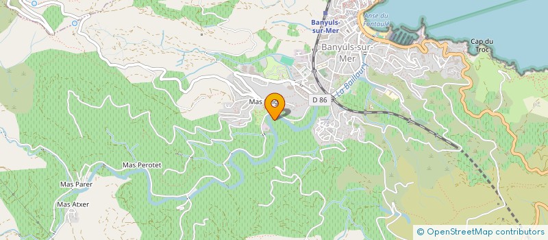 localisation de l'entreprise LES VINS DU CLOS à BANYULS-SUR-MER