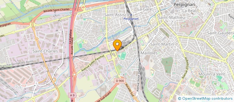 localisation de l'entreprise LES VINS DU PAYS  PERPIGNAN