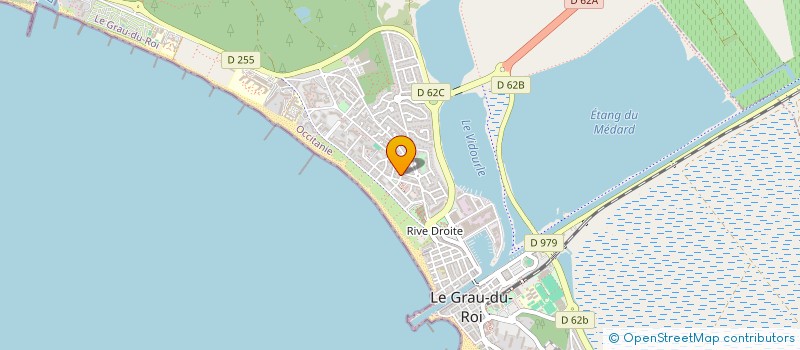 localisation de l'entreprise LES VINS DU SOLEIL  LE GRAU-DU-ROI