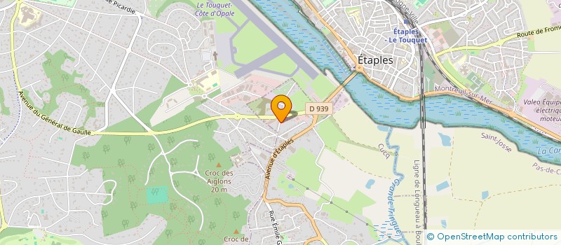 localisation de l'entreprise LES VINS DU TOUQUET  CUCQ