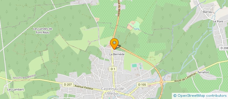 localisation de l'entreprise LES VINS FINS ANTHONY BARTON  MOULIS-EN-MEDOC