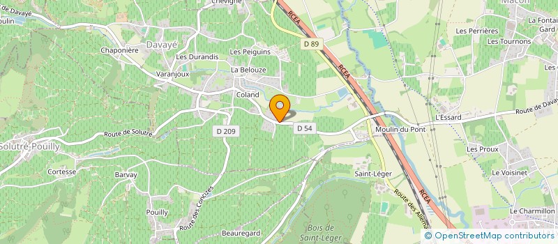 localisation de l'entreprise LES VINS FORTIN  DAVAYE