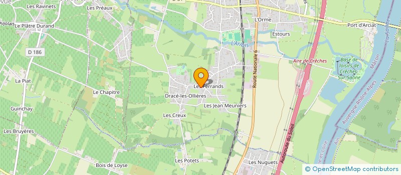 localisation de l'entreprise LES VINS GEORGES BOULON à CRECHES-SUR-SAONE