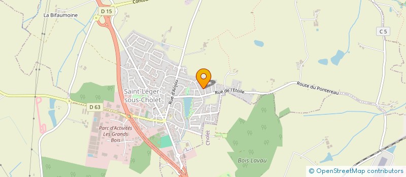 localisation de l'entreprise LES VINS GILLES  SAINT-LEGER-SOUS-CHOLET