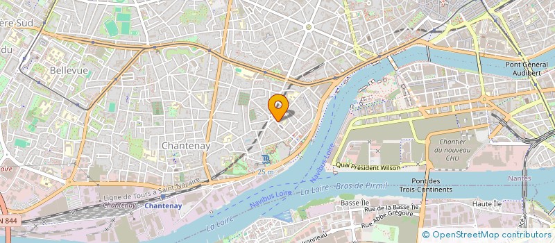 localisation de l'entreprise LES VINS MONVOISIN à NANTES