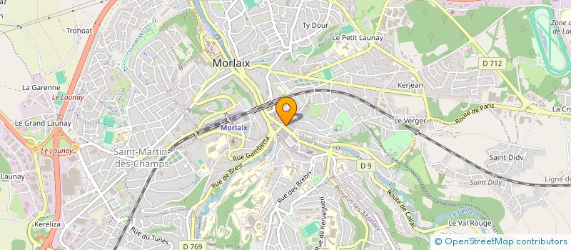 localisation de l'entreprise LES VINS O MUR à MORLAIX