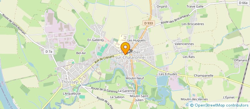 localisation de l'entreprise LES VINS PASCAL GAILLARD à SAINT-DIDIER-SUR-CHALARONNE