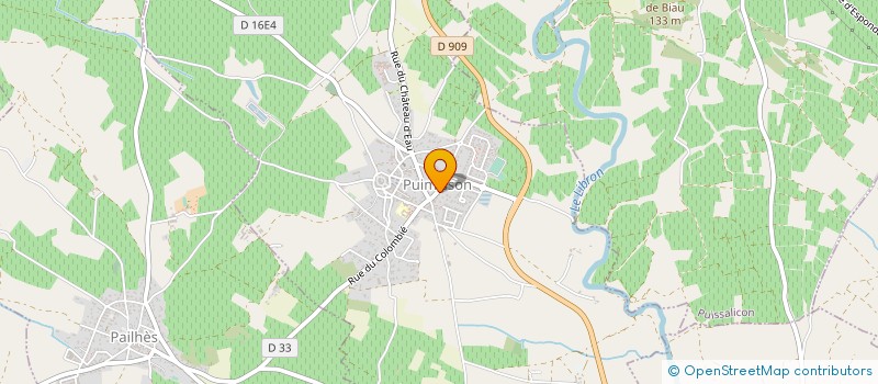 localisation de l'entreprise LES VINS PAUL ET VICTORIA WINES  PUIMISSON