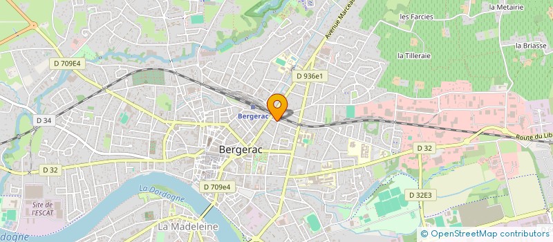localisation de l'entreprise LES VINS PLAISIRS à BERGERAC