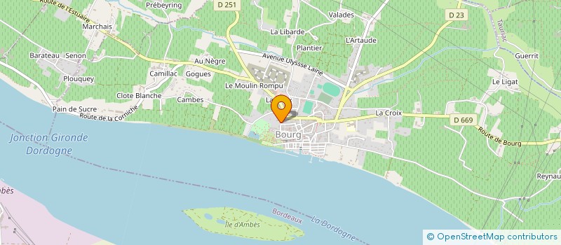 localisation de l'entreprise LES VINS RENE GERMAIN & SUCCESSEURS à TEUILLAC
